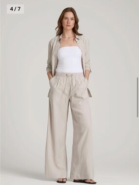 American Tall Women’s Relaxed Pull-On Pants Medium Tall